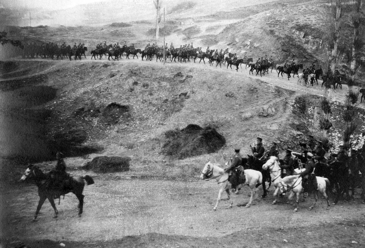 Bulgarian cavalry in Romania, 1916