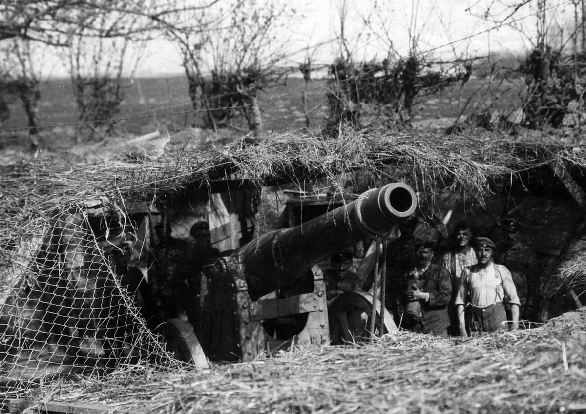 German artillery on the Western Front, 1917