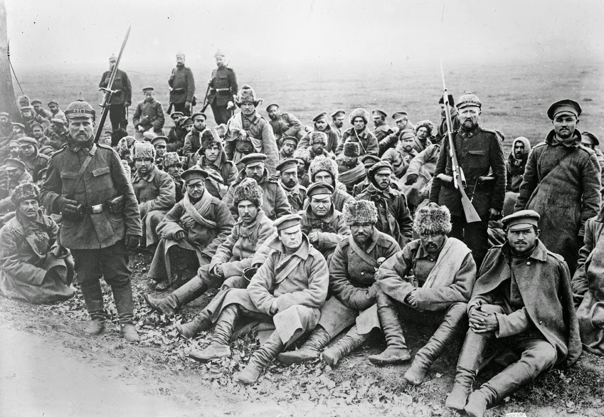 Russian prisoners of war, 1914