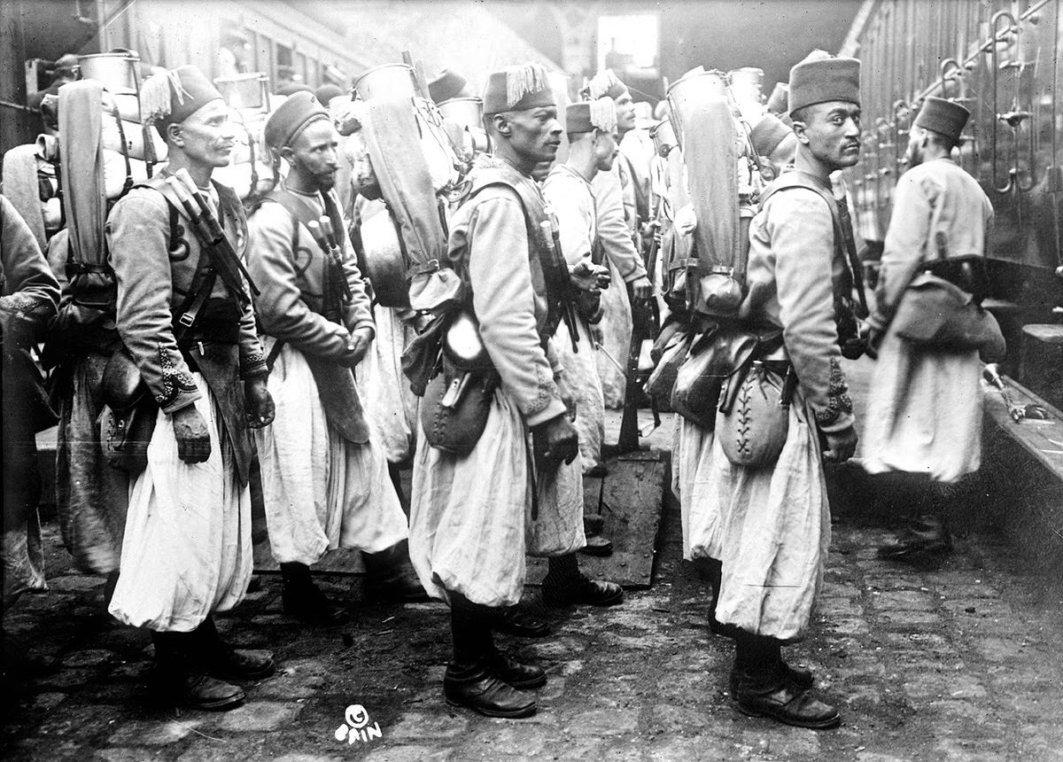 Algerian soldiers in Europe, 1914