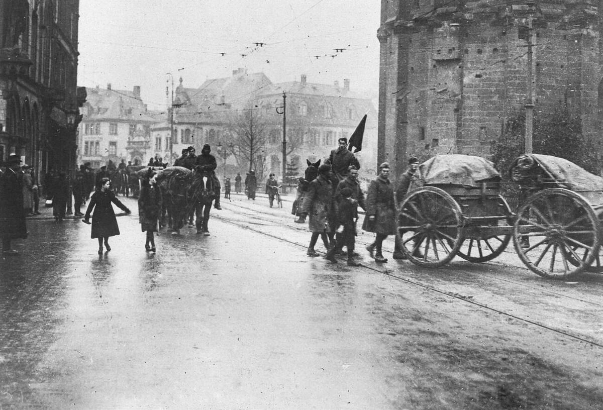 American Army of Occupation in Treves, Germany, 1919