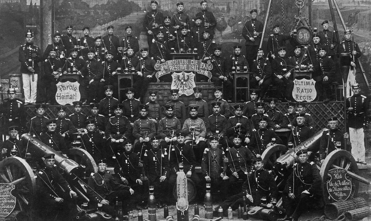 German soldiers' attitude toward France and England, 1911