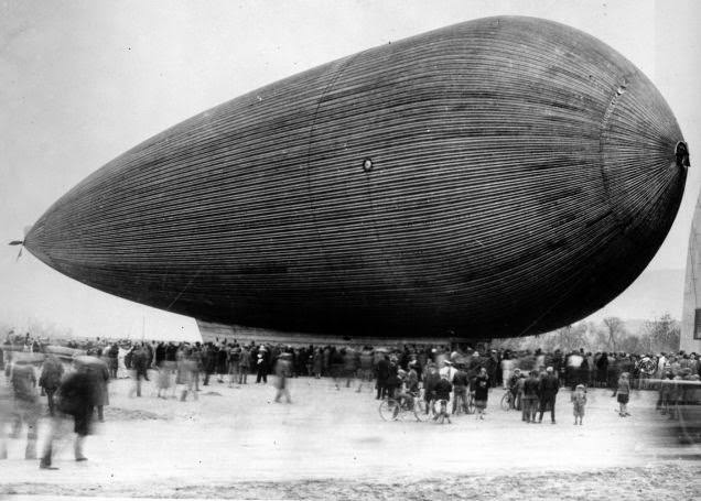 Slate all-metal dirigible, 1929
