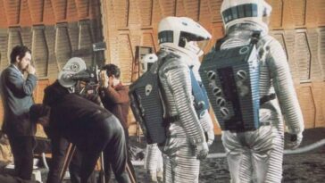 2001 A Space Odyssey filming