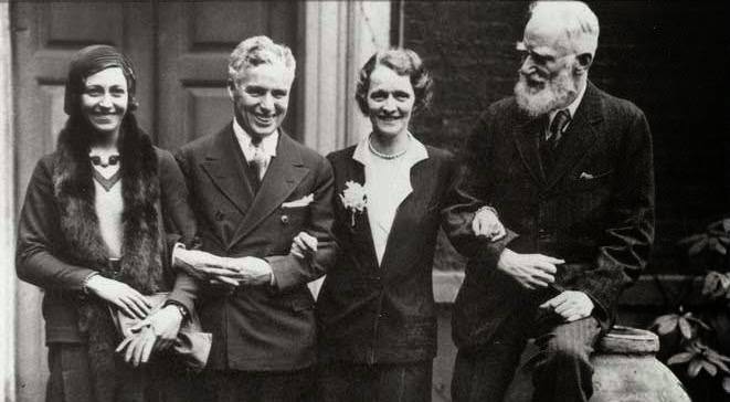 Charlie Chaplin Hanging out with Icons
