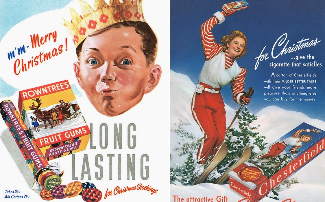 Funny Vintage Christmas Ads 1940s