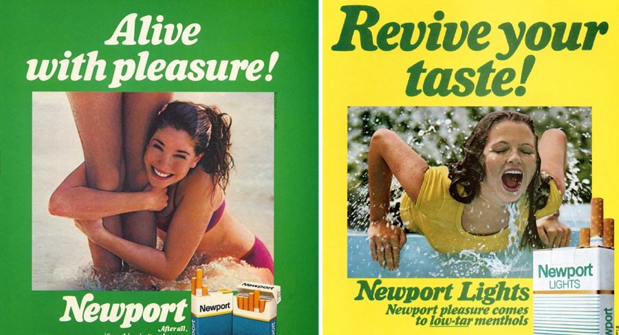 Newport Cigarette ads 70s 80s