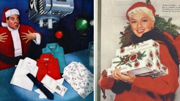 Vintage Celebrities Christmas Ads