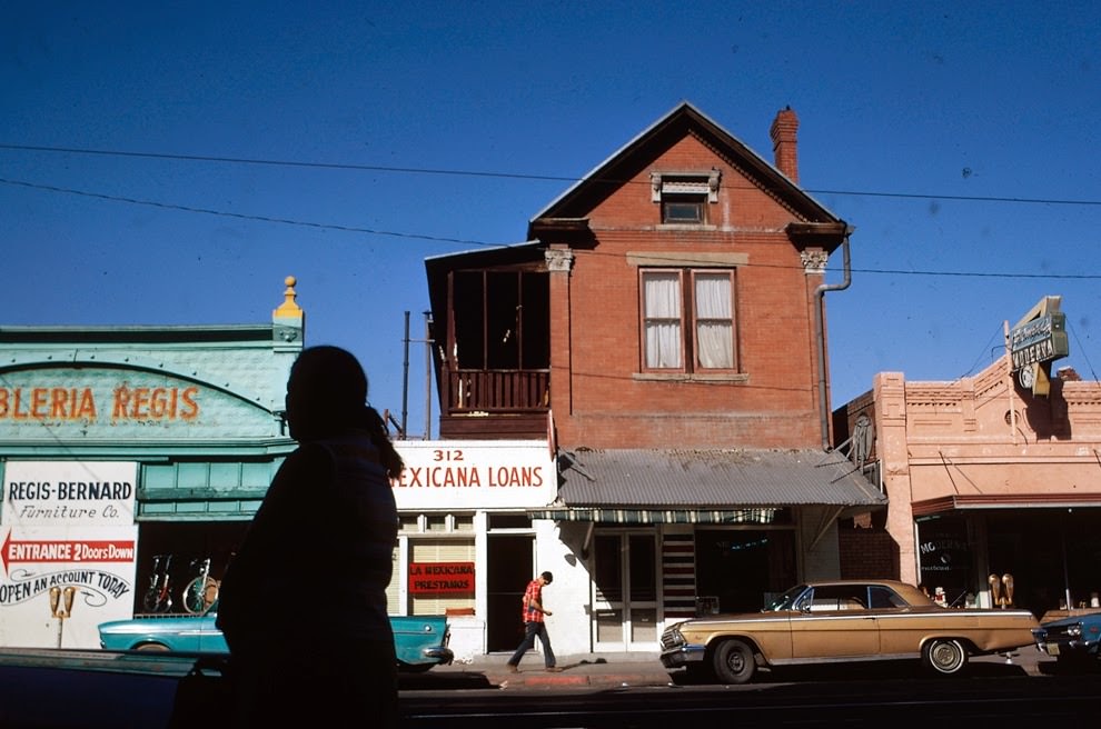 Stanton Street in the second ward, the Spanish-speaking section, El Paso, Texas, 1972