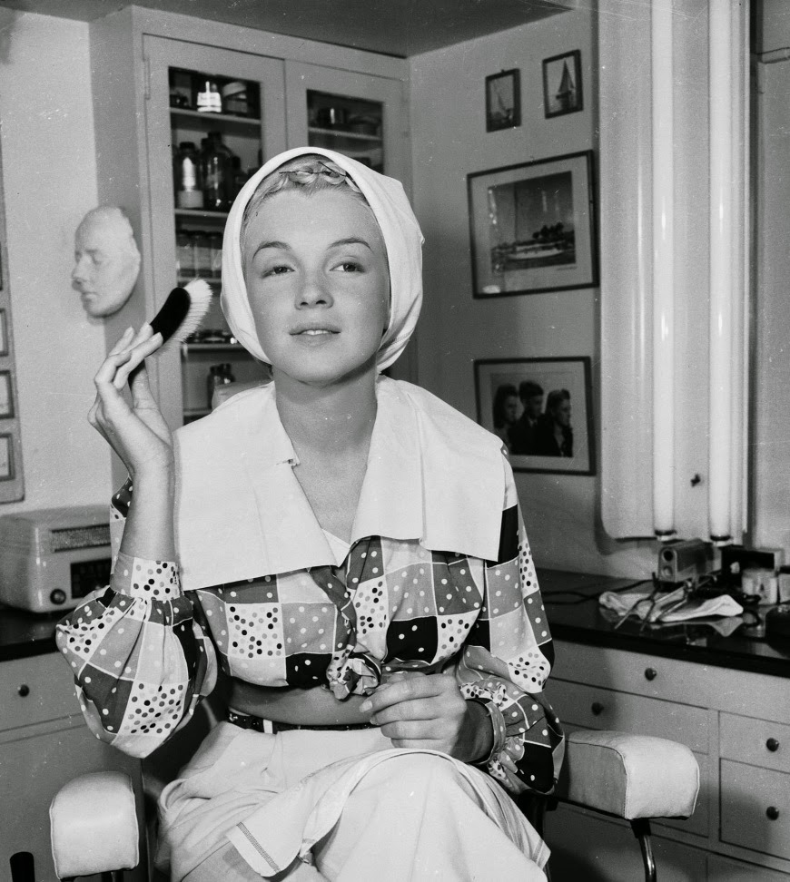 Marilyn Monroe Getting Ready at Columbia Studios for ‘Ladies of the Chorus’, 1948