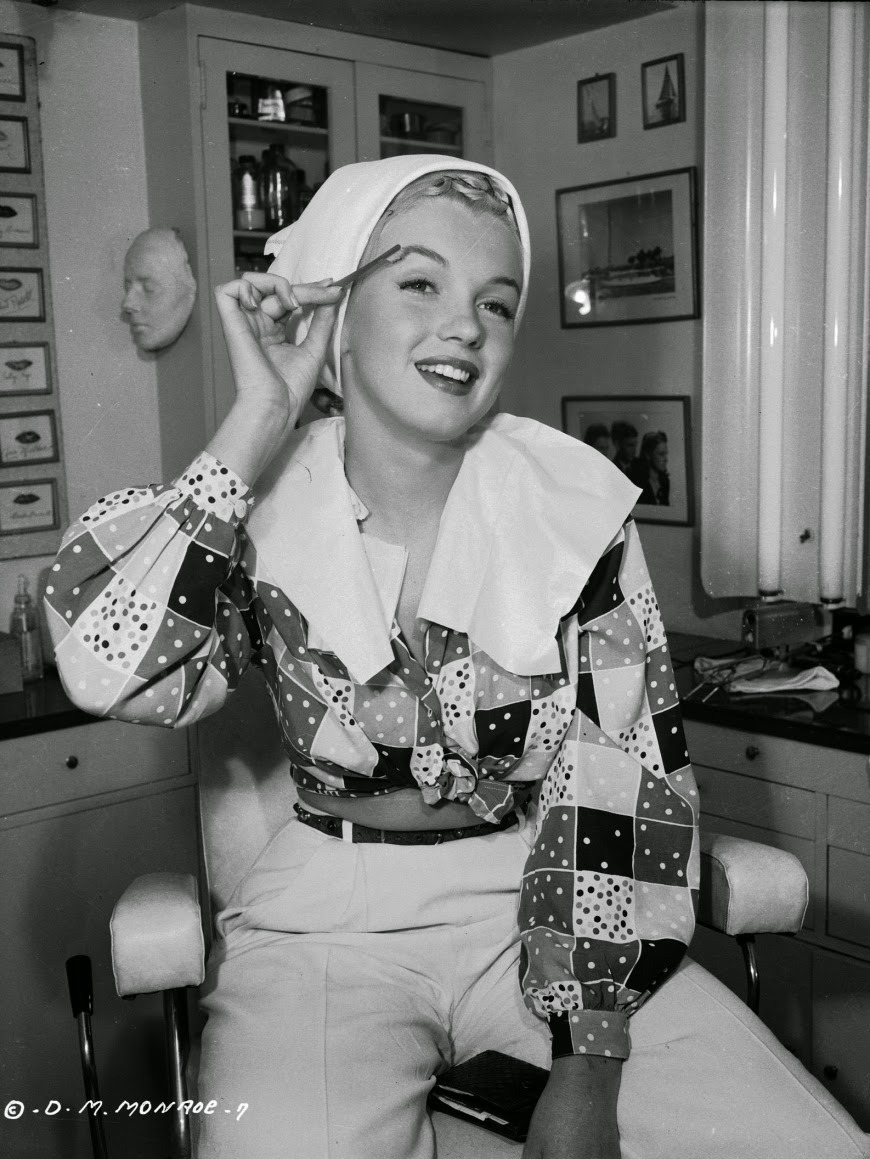 Marilyn Monroe Getting Ready at Columbia Studios for ‘Ladies of the Chorus’, 1948